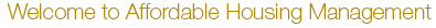 Affordable Housing Management